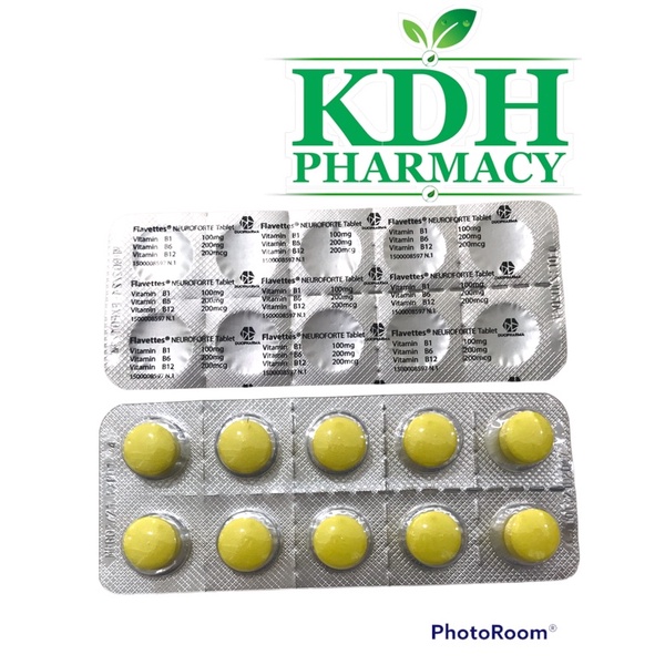 DUOPHARMA FLAVETTES NEUROFORTE TABLET (VITAMIN B COMPLEX)(UNTUK JALAN