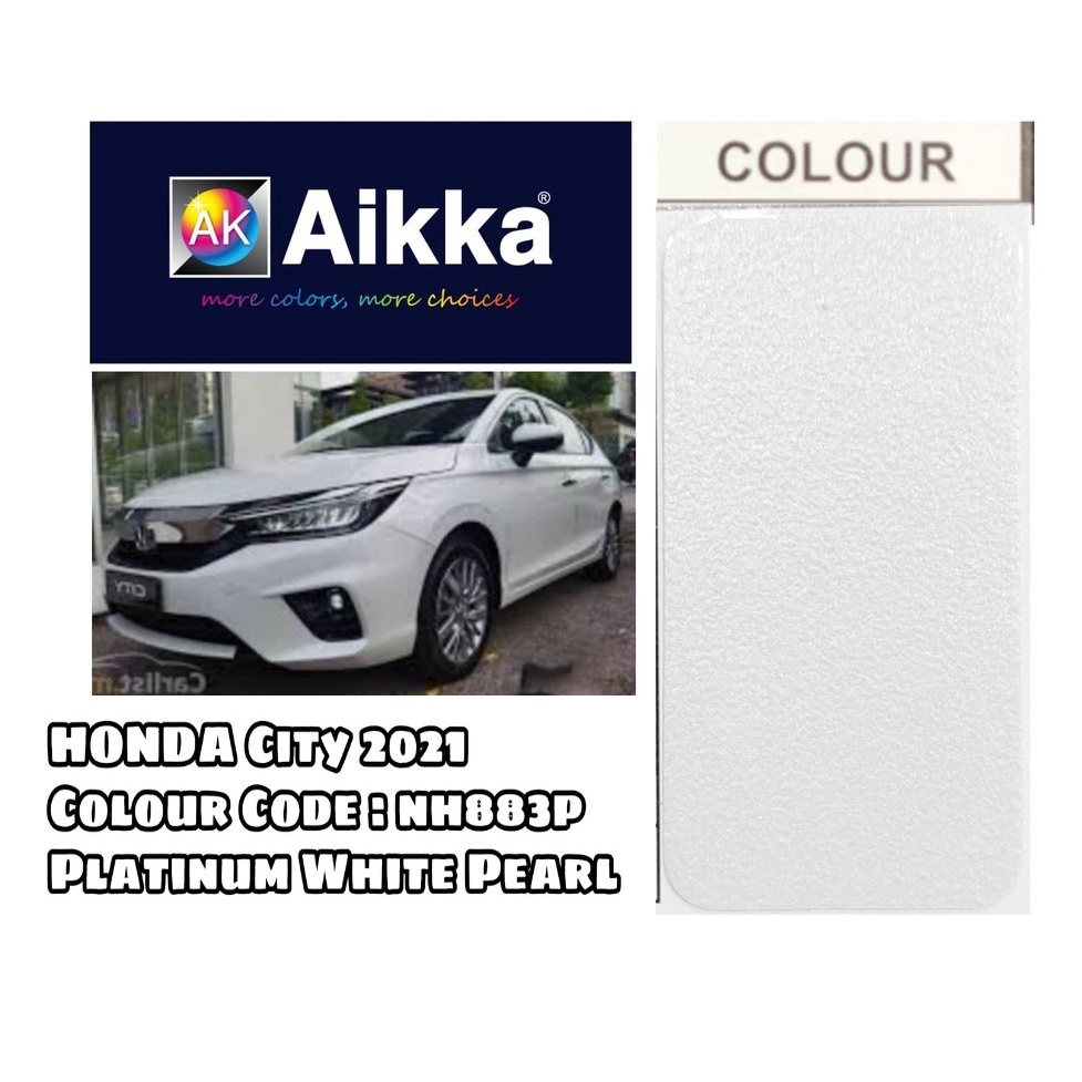 HONDA CITY NH883P PLATINUM WHITE PEARL 2K CAR PAINT / CAT KERETA