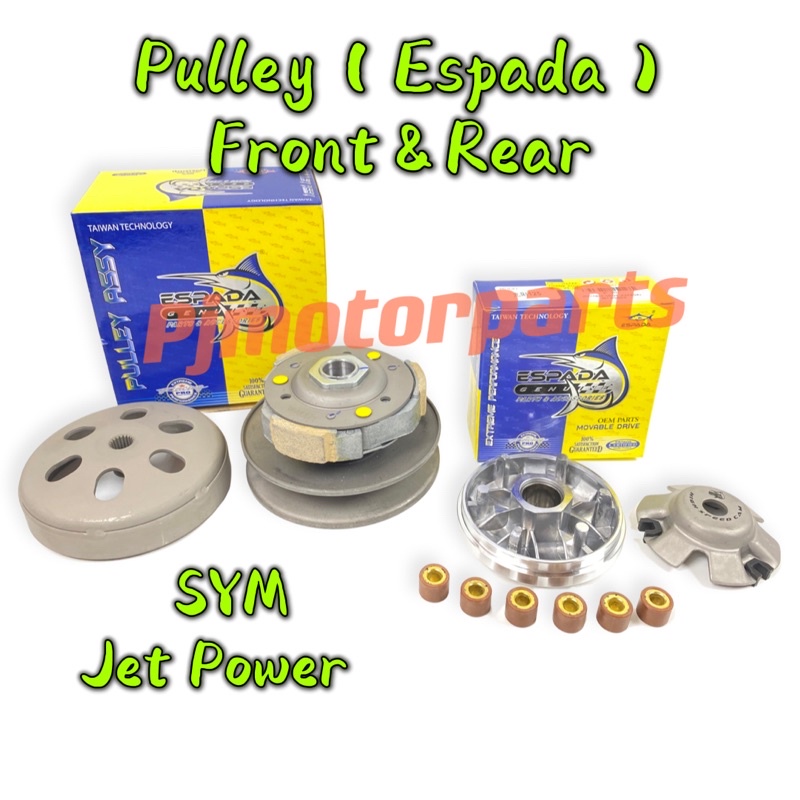 SYM JET POWER 125 (Original Espada) Front & Rear Movable Driven Kit