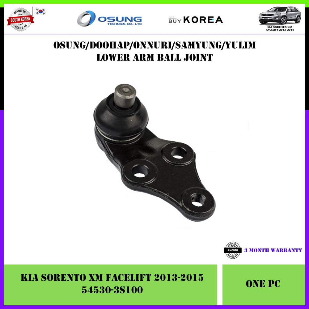 Kia Sorento XM Facelift 20132015 Lower Arm Ball Joint (545302P100