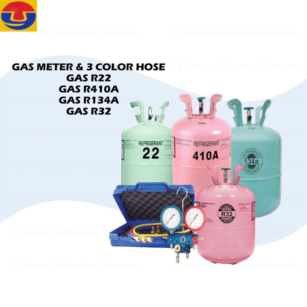 Manifold Gauge Set R32, R410A, R134A, R22, R404A, R12 Gas Meter Car