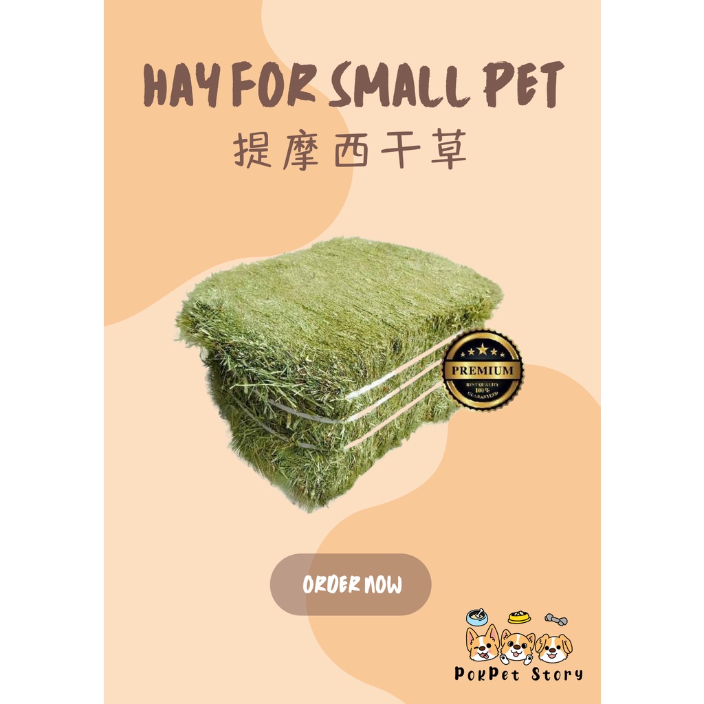 [PokPet Story] Timothy Hay / Alfalfa Hay For Rabbits, Hamsters, Guinea