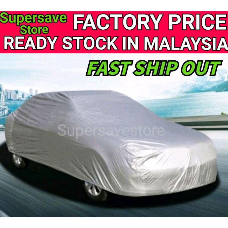 Car Cover Protection Resistant Waterproof Rain Dust Penutup Selimut