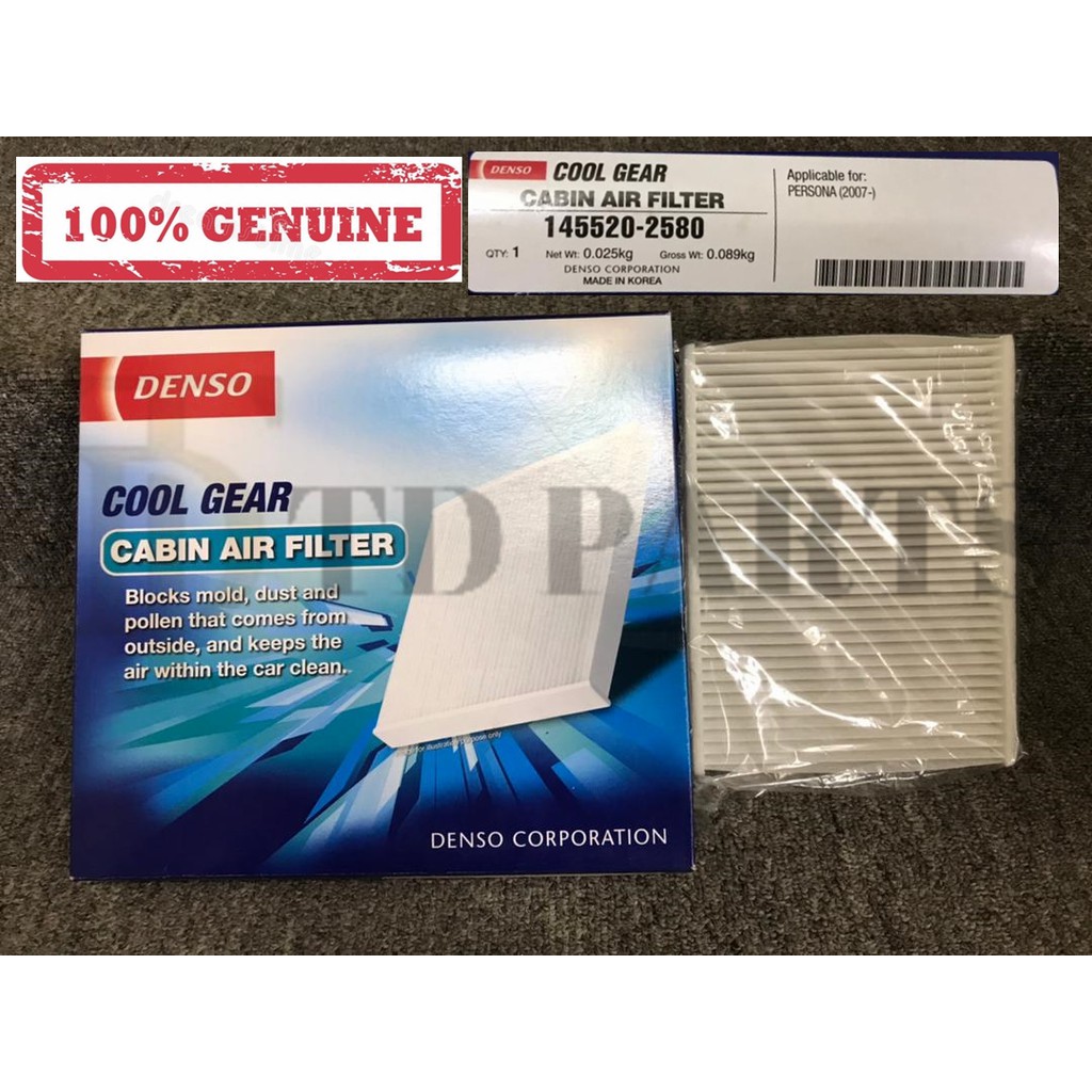100 GENUINE DENSO COOL GEAR CABIN FILTER AIRCOND FILTER PROTON PERSONA