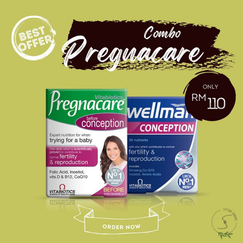 READYSTOCK] Vitabiotics Pregnacare Him & Her/Conception/Wellman/max
