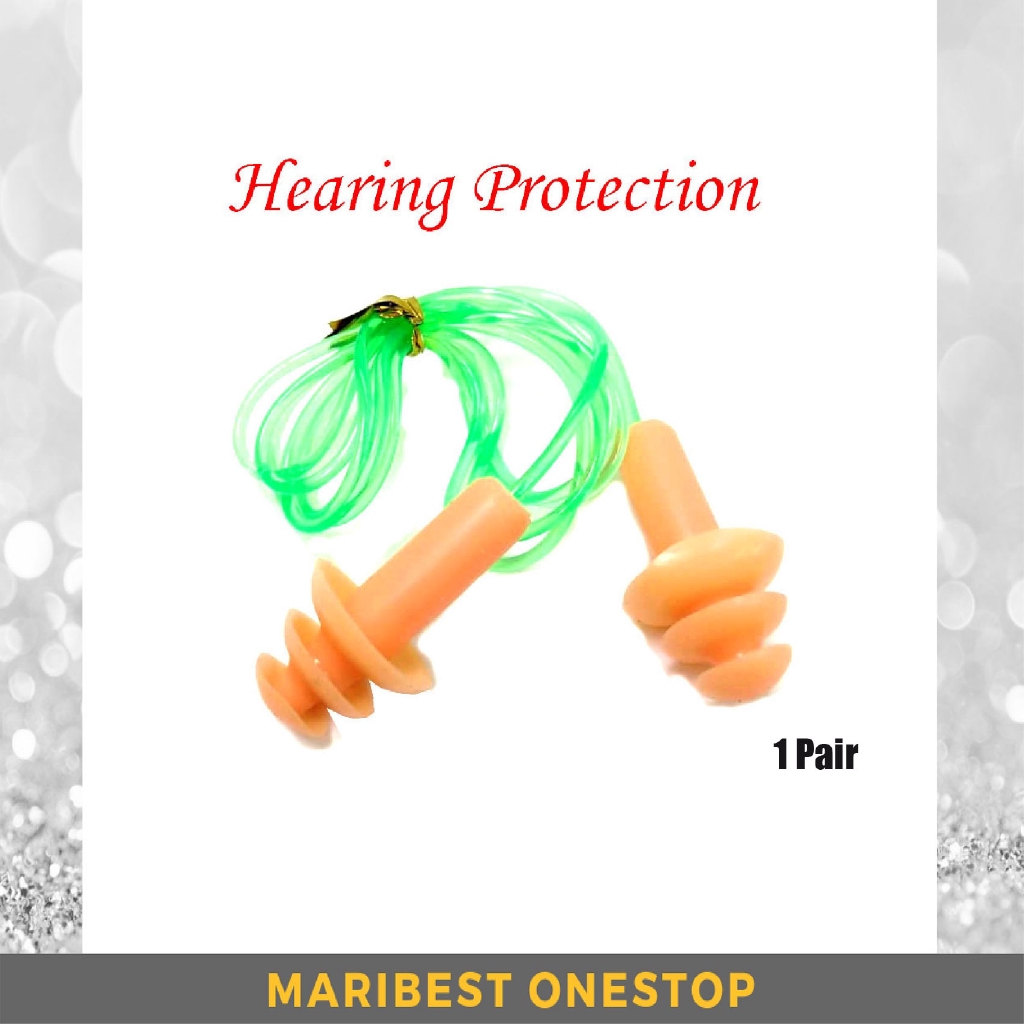 PVC Soft Rubber Corded Ear Plugs Noise Protection Safety Sleeping