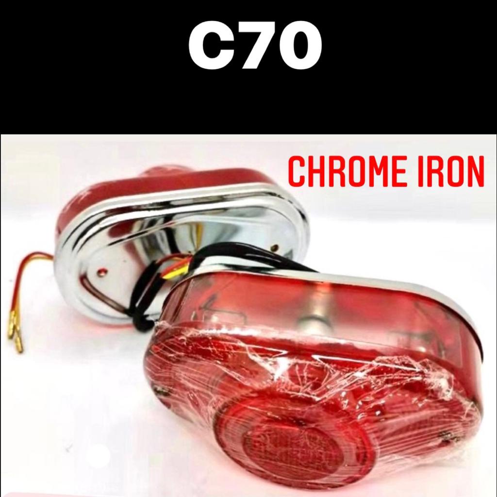 HONDA C70 TAIL LAMP - CP IRON (ST) // HONDA BULAT C70 LAMPU BELAKANG