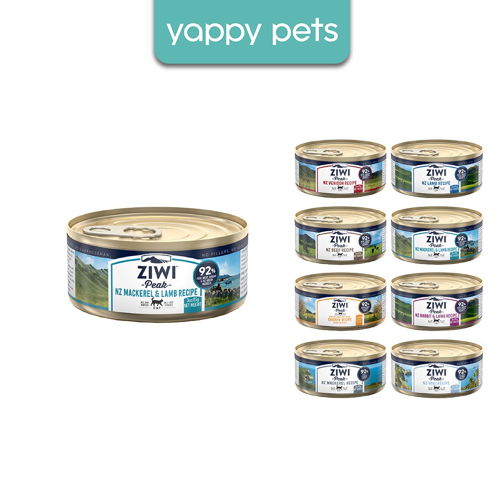 [SG Seller] Ziwi Peak Wet Cat Food 85g Complete Diet, Meal Topper, Venison Lamb Beef Mackerel