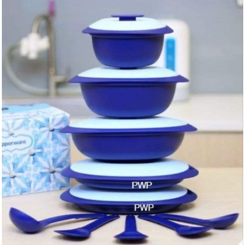 ROYAL BLUE SERVEWARE SET(TUPPERWARE) Shopee Malaysia