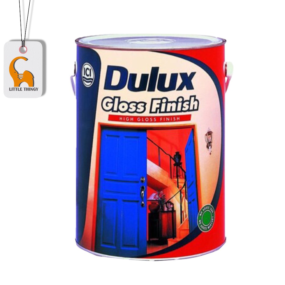 5L ICI Dulux AURA Black Brilliant White Grey Red Green Blue Colour Gloss Finish Metal Wood
