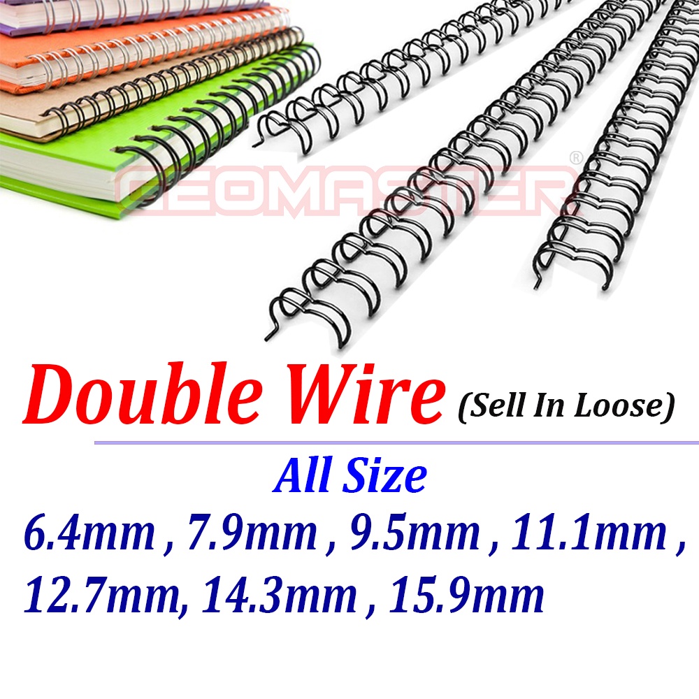 GEOMASTER ( Sell In Loose ) Double Wire Binding Spines ,Wire Comb