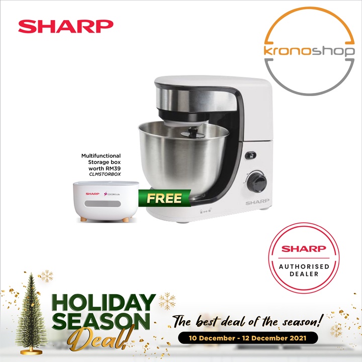 Sharp EMS80WH 4.0L Stand Mixer With Variable speeds control EMS80WH EM