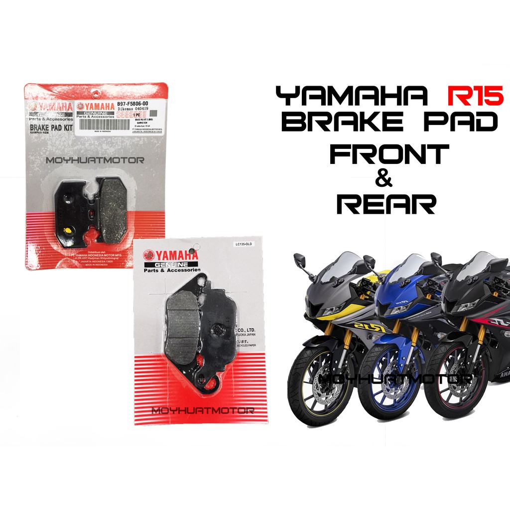YAMAHA R15 V3 BRAKE PAD FRONT / YAMAHA YZF R15 V3 BRAKE PAD REAR