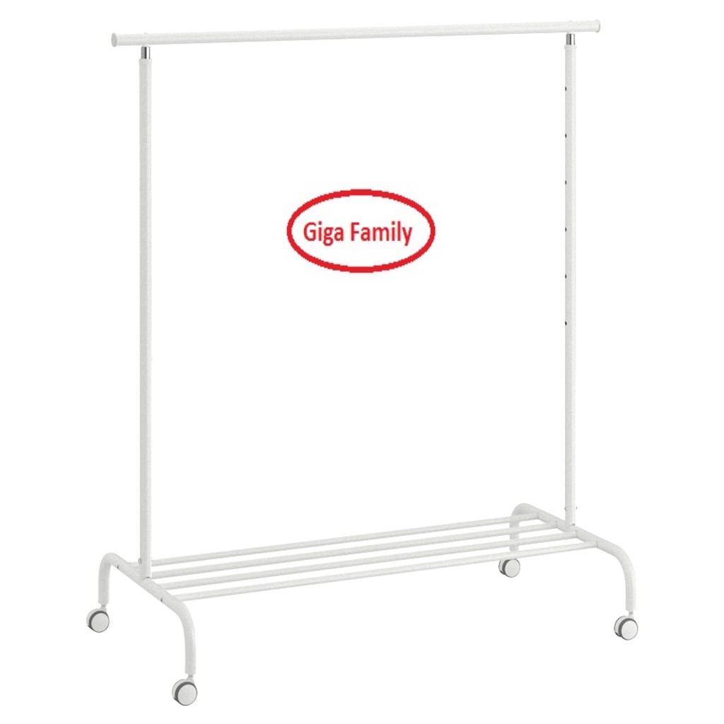 Ikea RIGGA Clothes rack, white Shopee Malaysia