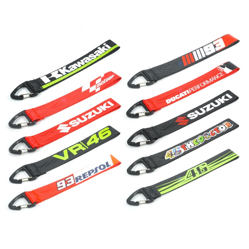 Keychain Honda Yamaha Kawasaki Suzuki KTM Repsol Akraprovic Ant93 VR46 The Doctor Rantai Kunci