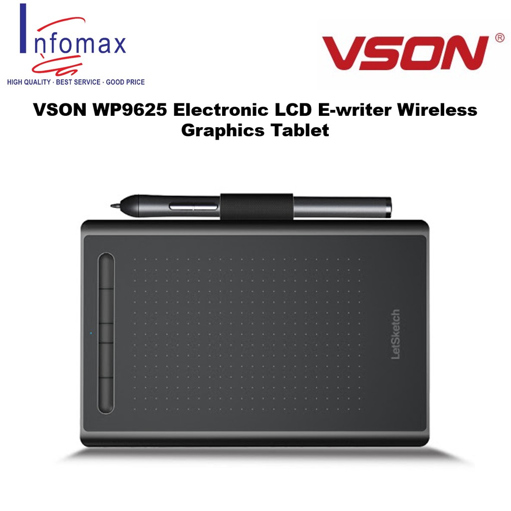 Letsketch Graphics Tablet WP9625 For Drawing Writing Sketching School / Office / Home Wire