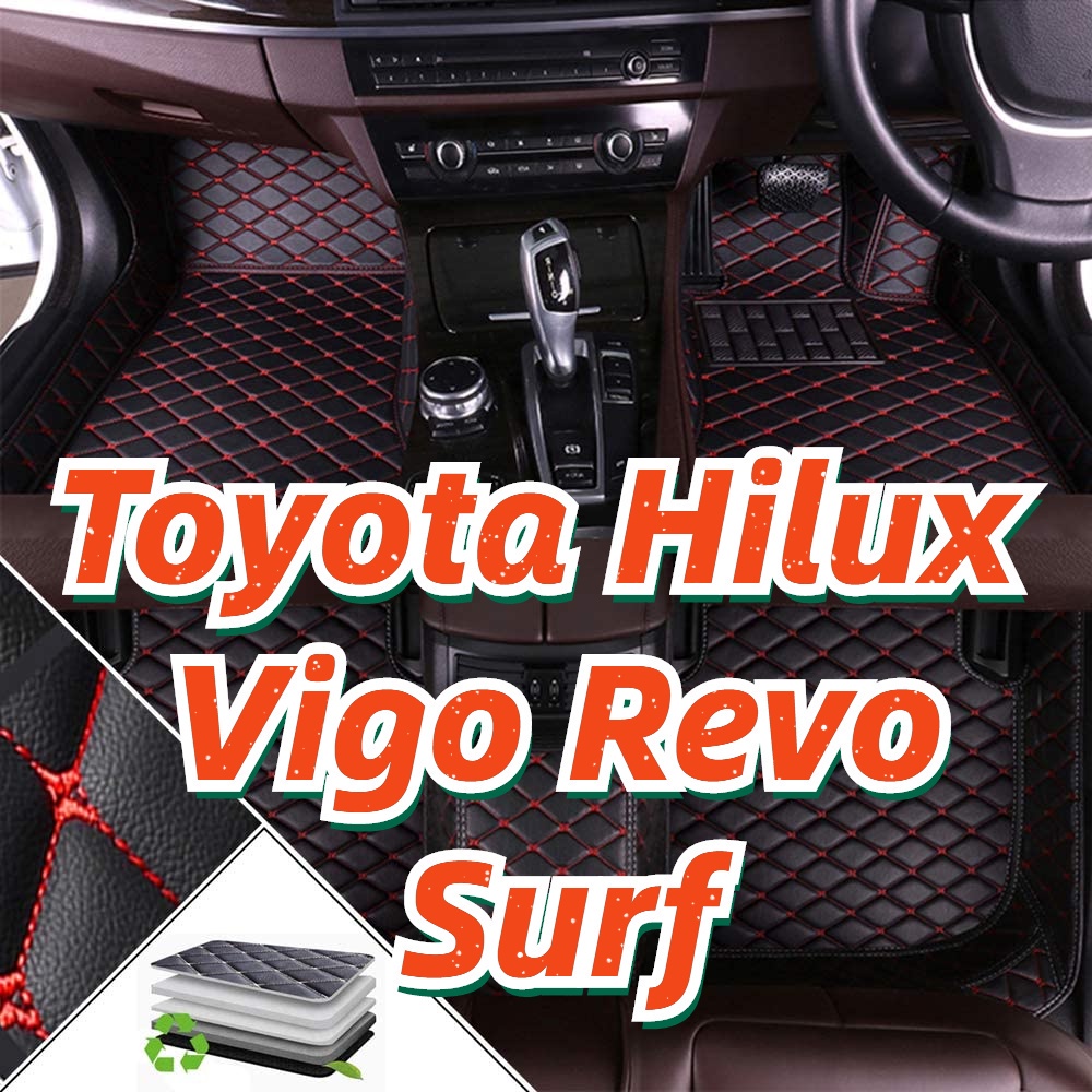(Ready Stock) For Toyota Hilux Vigo Revo Surf Car Floor Mats and