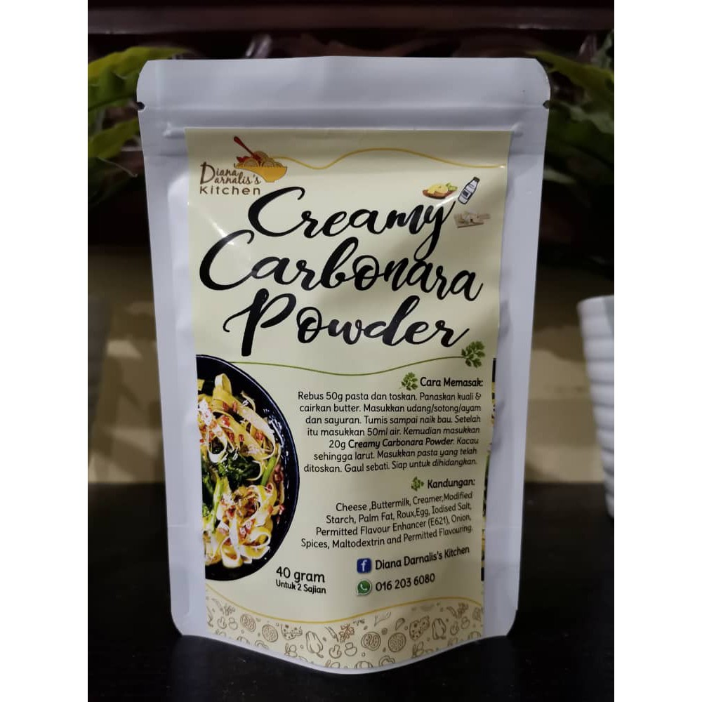 [READY STOCK] CREAMY CARBONARA POWDER BY DIANA DARNALIS'S KITCHEN