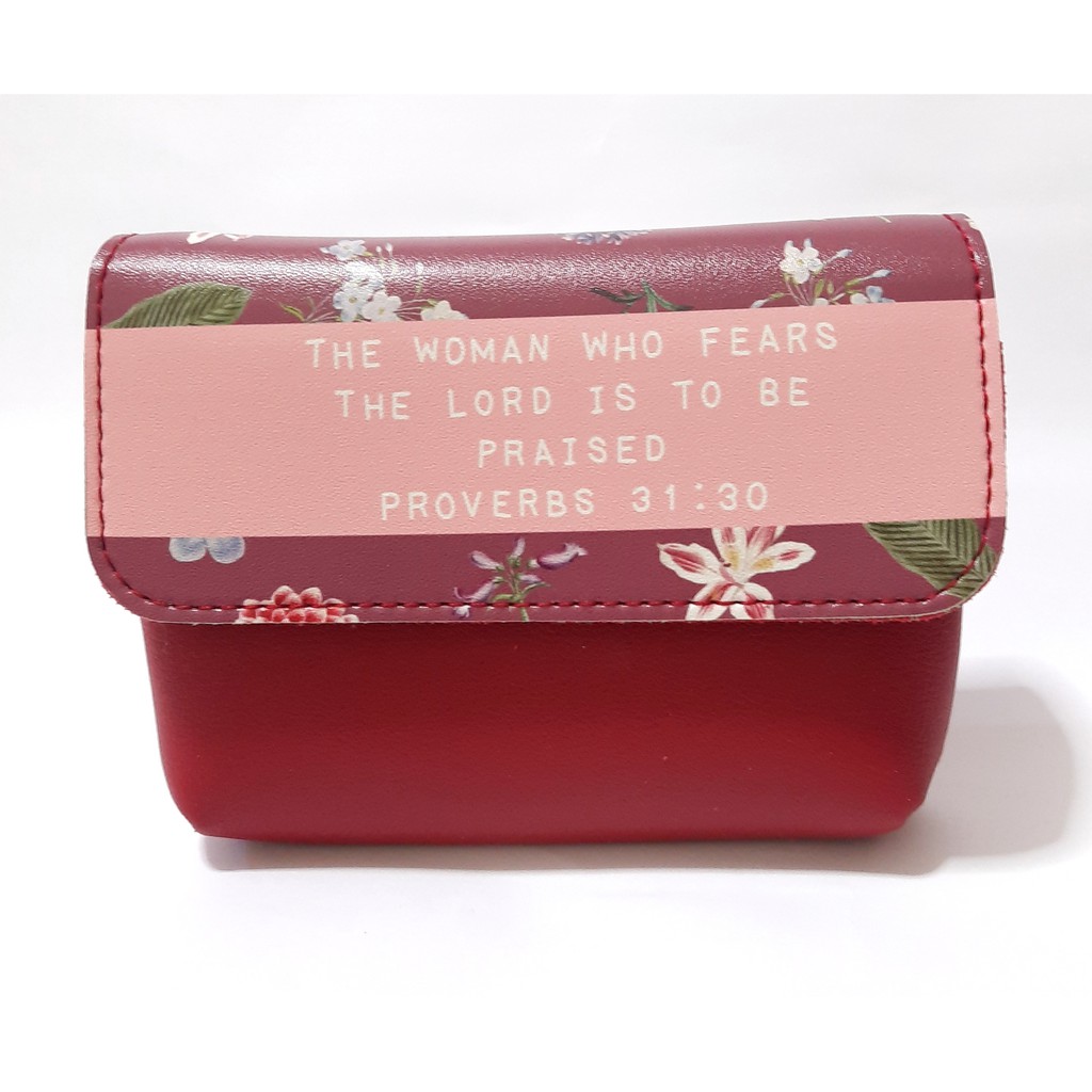 Assorted Flap Coin Purse Bible Verse / Scripture Shopee Malaysia