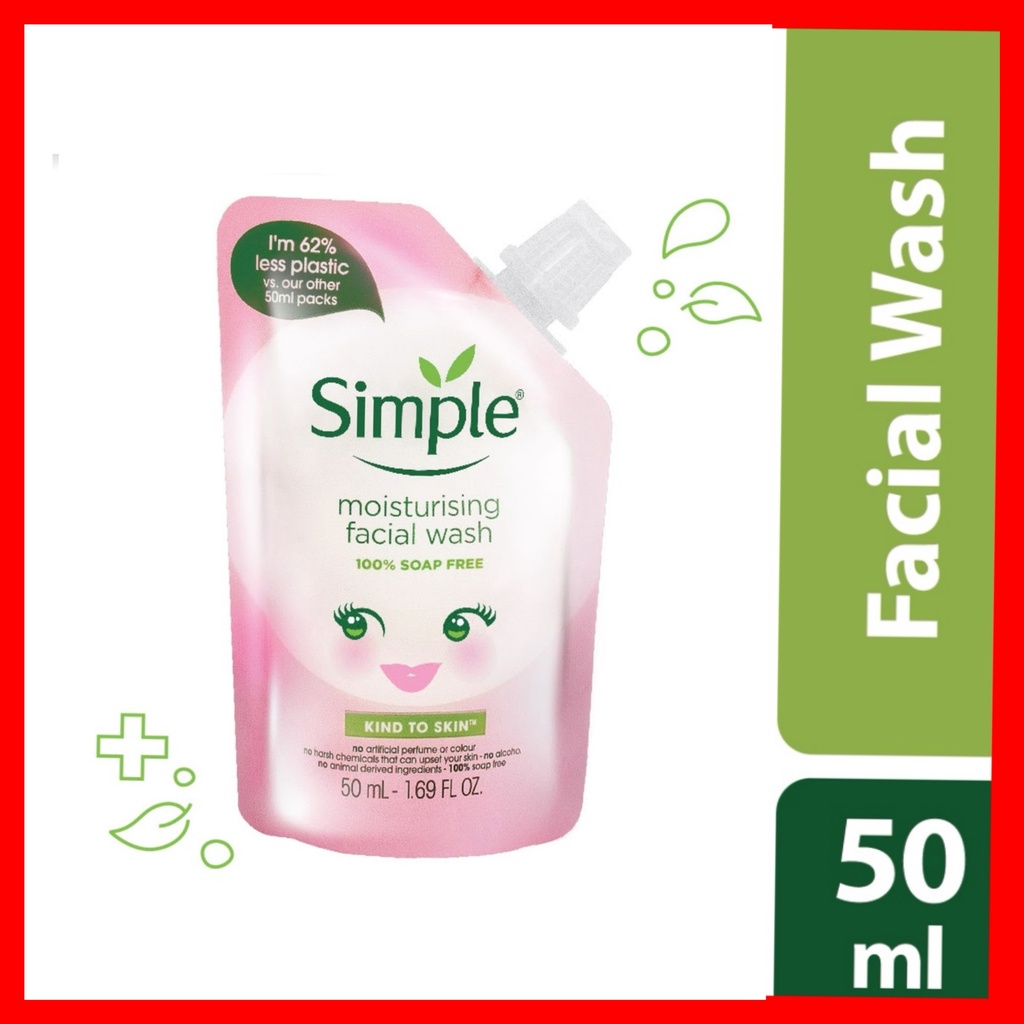 Simple Moisturising Facial Wash 50ml (short expiry date) Shopee Malaysia