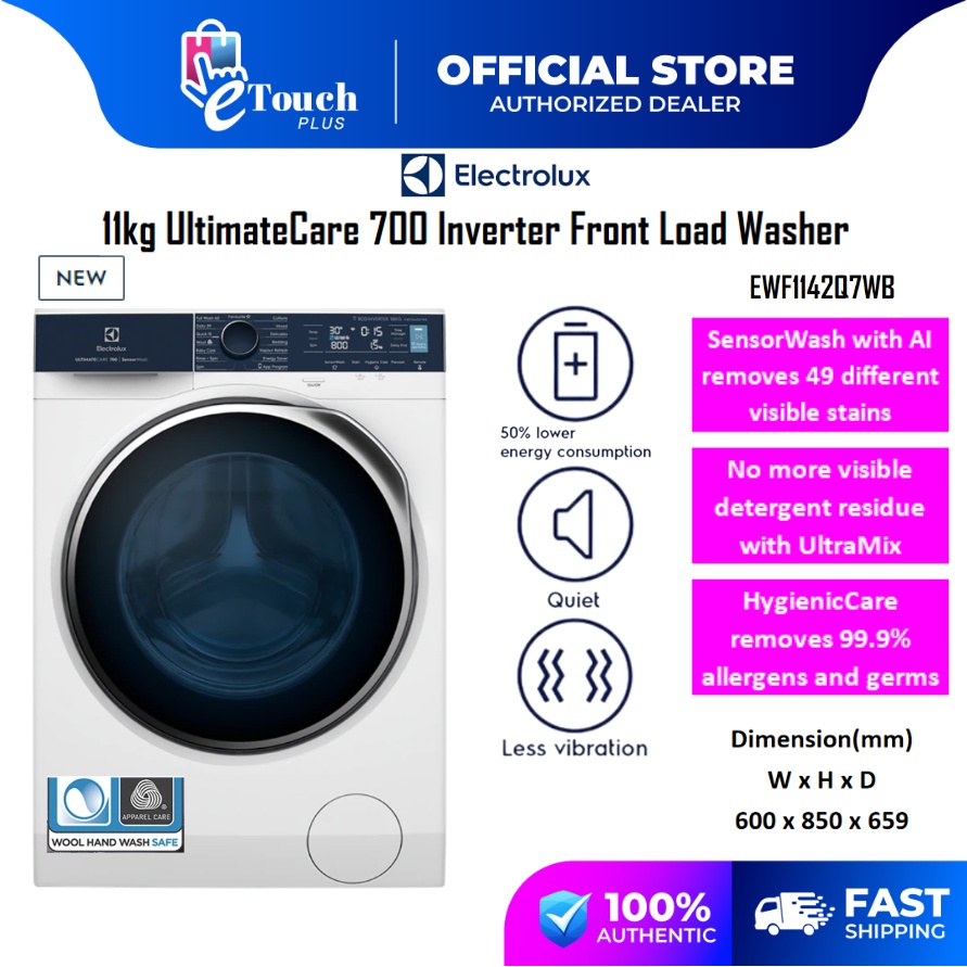 Electrolux 11kg Ultimatecare 700 Inverter Front Load Washing Machine
