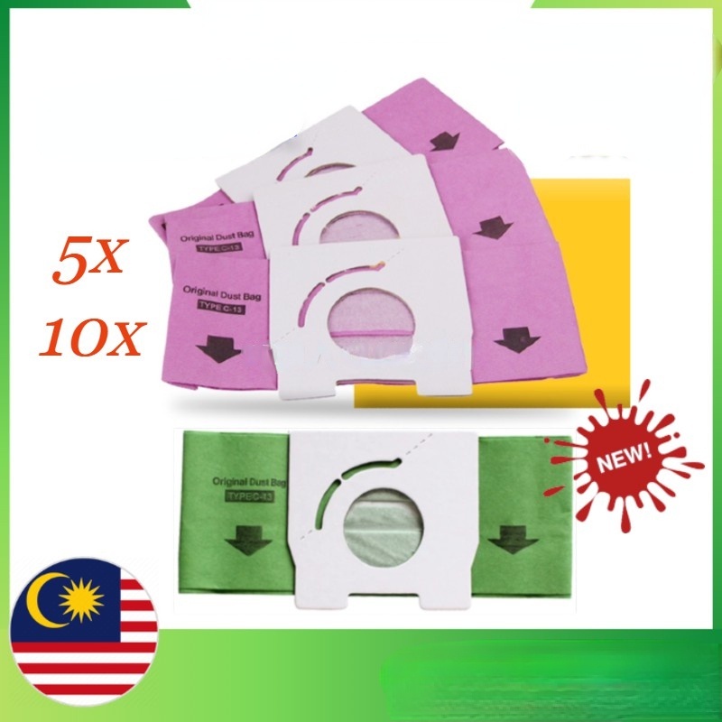 Panasonic Type C13 Vacuum Bag Replacement Filter Panasonic Vacuum Cleaner Vacuum Bag C13 MC