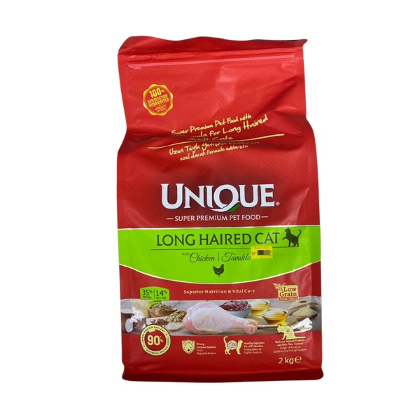 UNIQUE SUPER PREMIUM PET FOOD LONG HAIRED CAT WITH CHICKEN CAT FOOD 2KG Shopee Malaysia