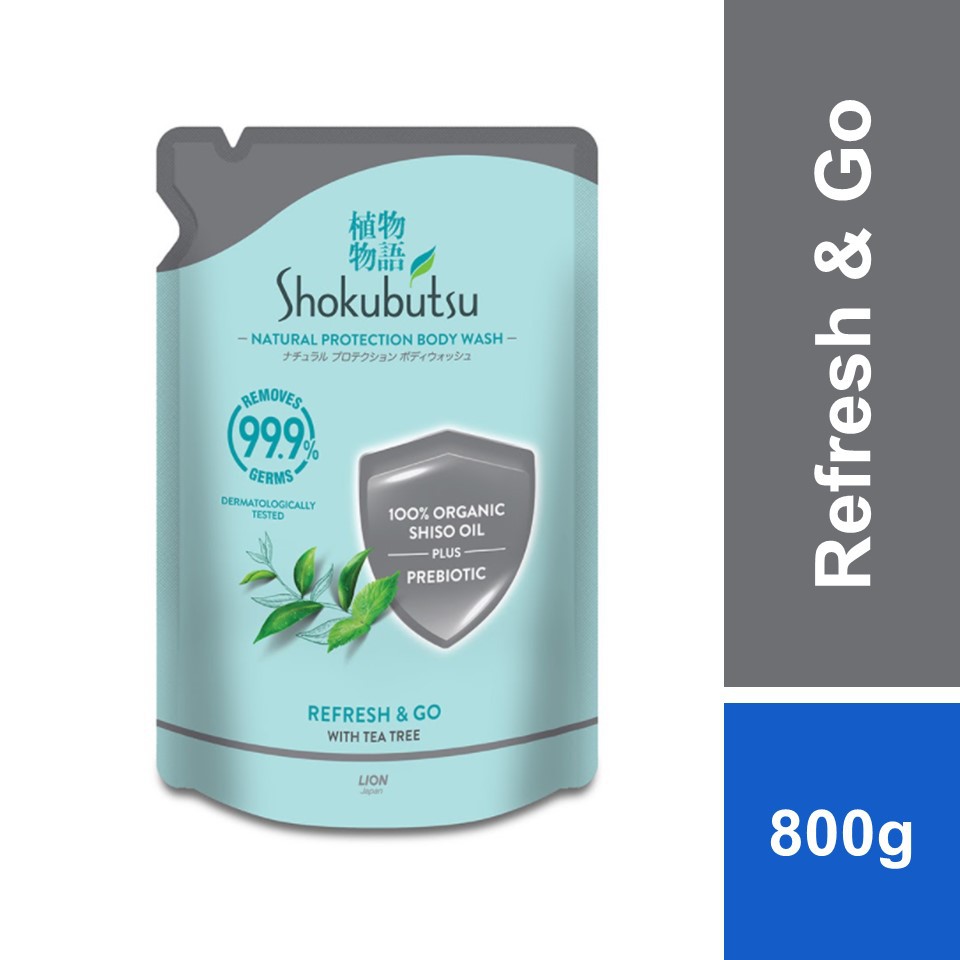 Shokubutsu Naturel Protection Body Wash Refresh & Go With Tea Tree