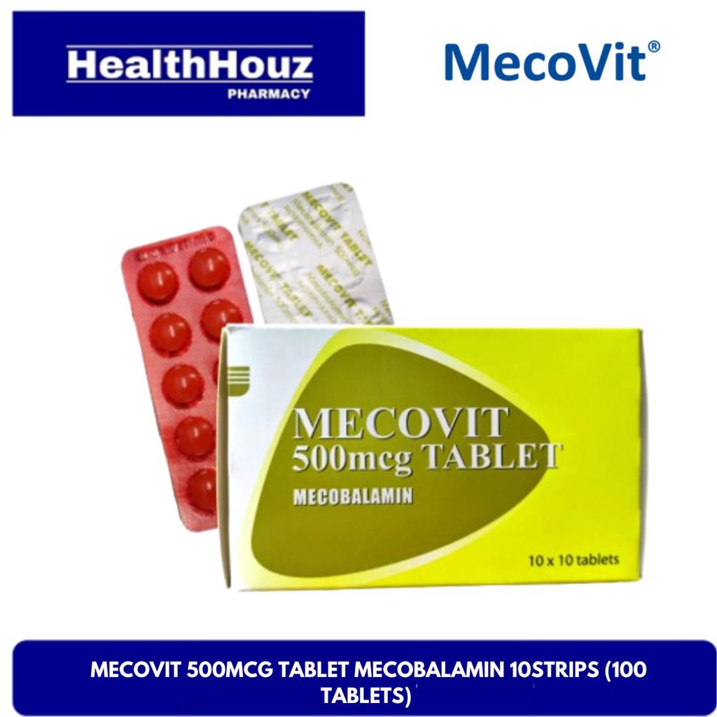 MECOVIT 500mg Tablet Mecobalamin 10 Strips (100 Tablets) Shopee Malaysia