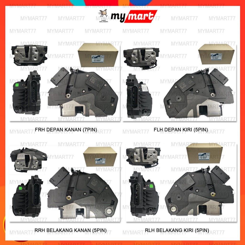 Inner Lock Door Ford Ranger T6 T7 T8 Eco Sport Mazda BT50 With Actuator