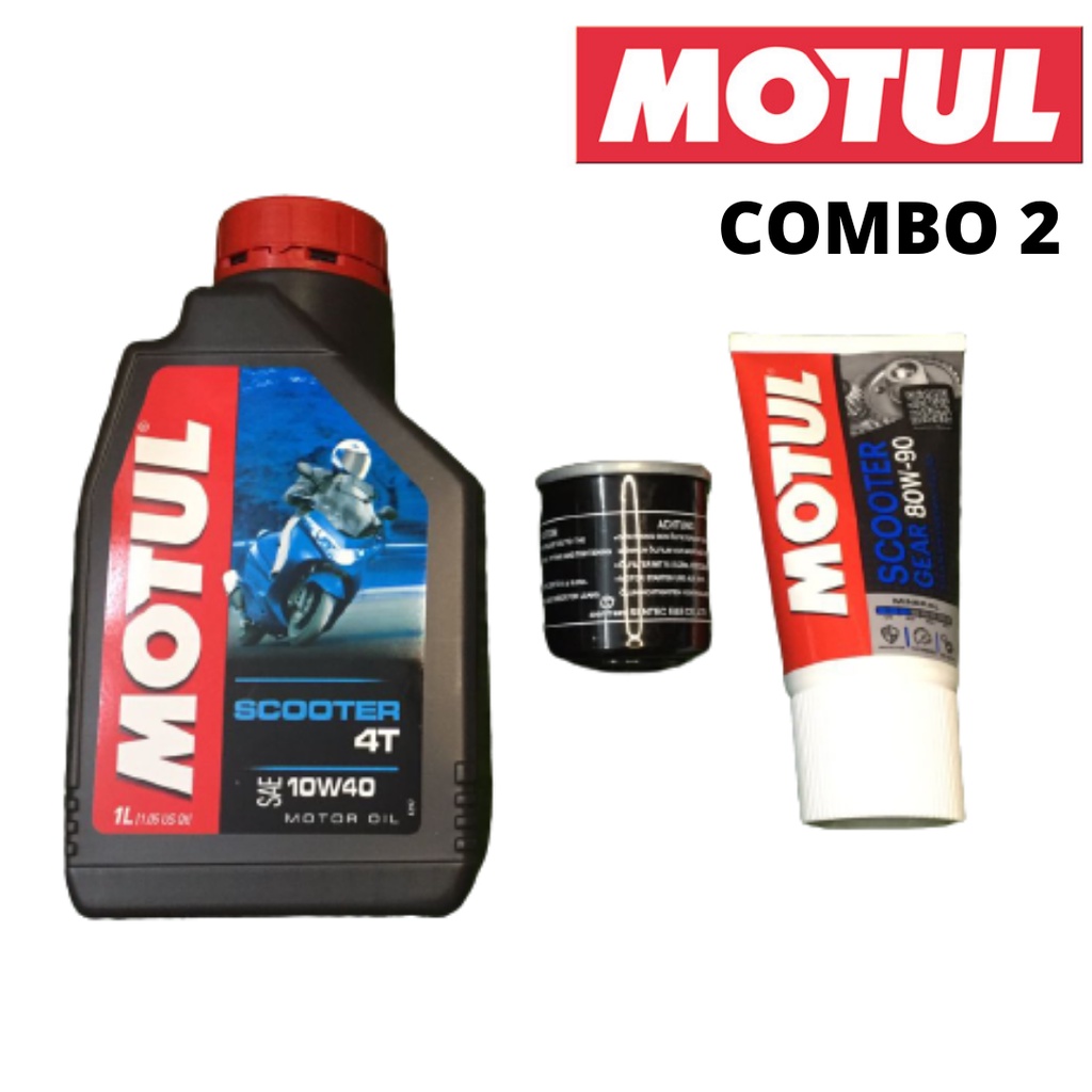 MOTUL SCOOTER 4T 10W40 WITH GEAR OIL 80W90 COMBO SET (100ORIGINAL