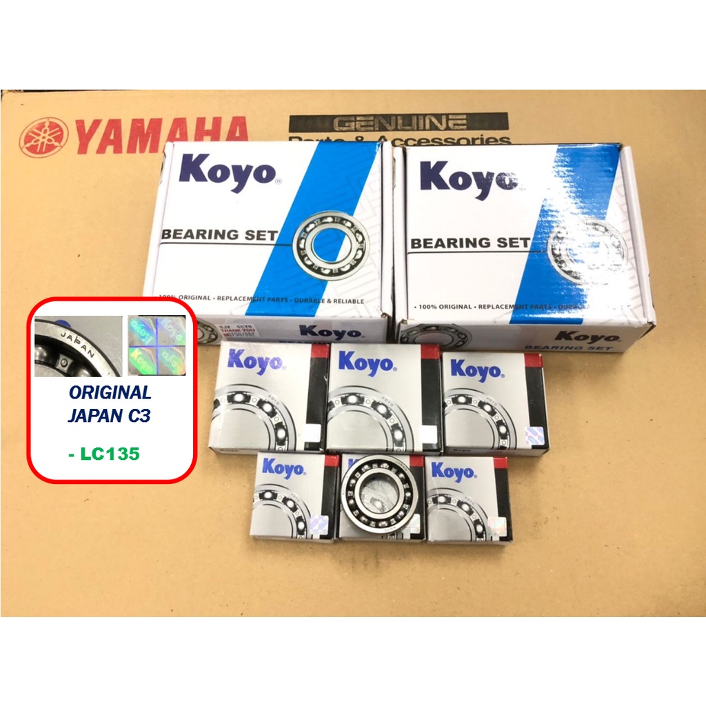 KOYO JAPAN C3 LC135 BEARING ENGINE SET FULL ENJIN GEAR BOX CRANKSHAFT