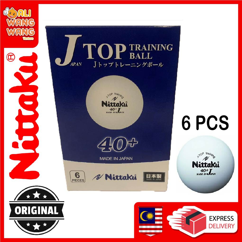 Nittaku JTop (6PCS) 40+ Training Poly Balls Bola Latihan Pingpong
