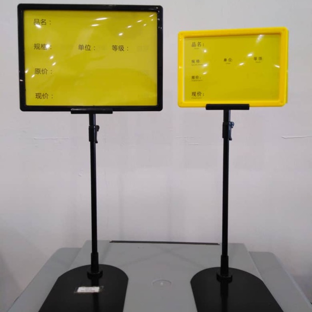 Price tag A4/A5 size frame with stand/double clip Shopee Malaysia