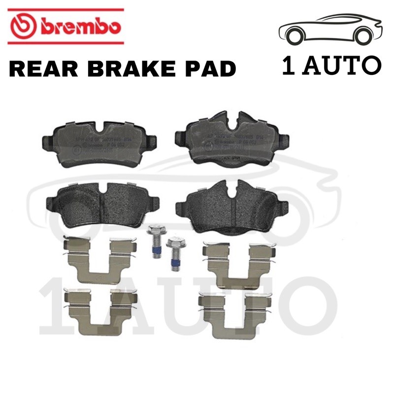 GENUINE BREMBO REAR BRAKE PAD MINI COOPER R56 CLUBMAN R55 MINI ONE R58 ROADSTER Shopee Malaysia