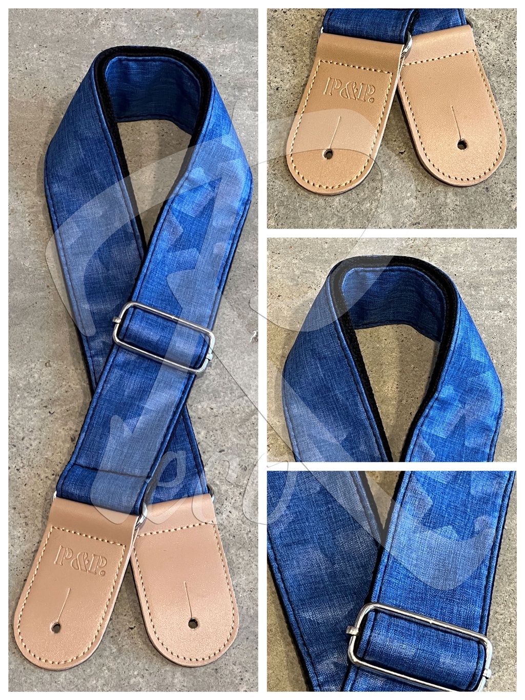 RM Acoustic Electric Bass RETRO / STAR Design Cotton Linen Guitar Strap