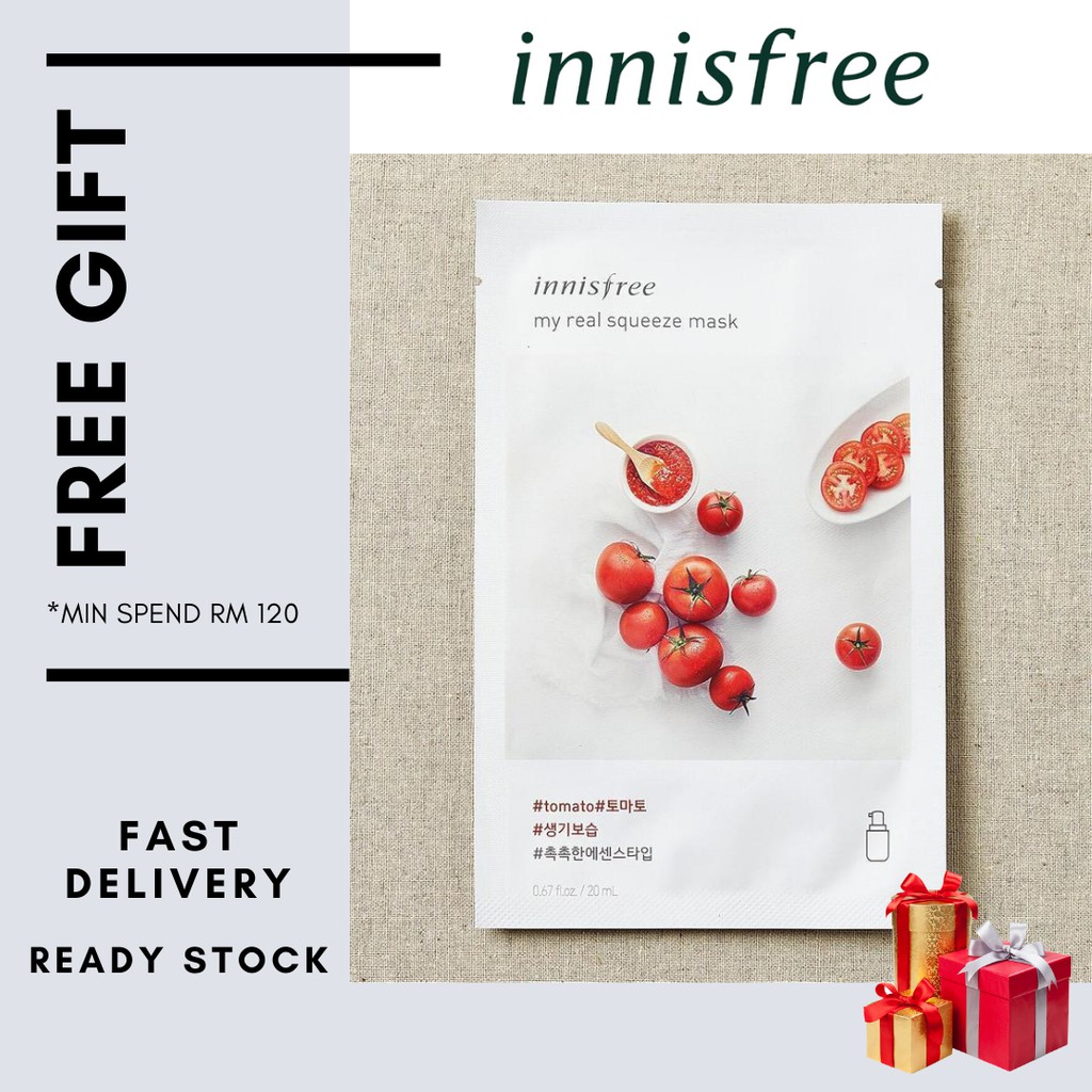 INNISFREE MY REAL SQUEEZE MASK TOMATO 20ML Shopee Malaysia