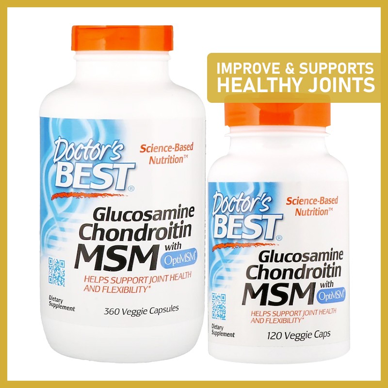 [Ready Stock] Doctor's Best Glucosamine Chondroitin MSM with OptiMSM