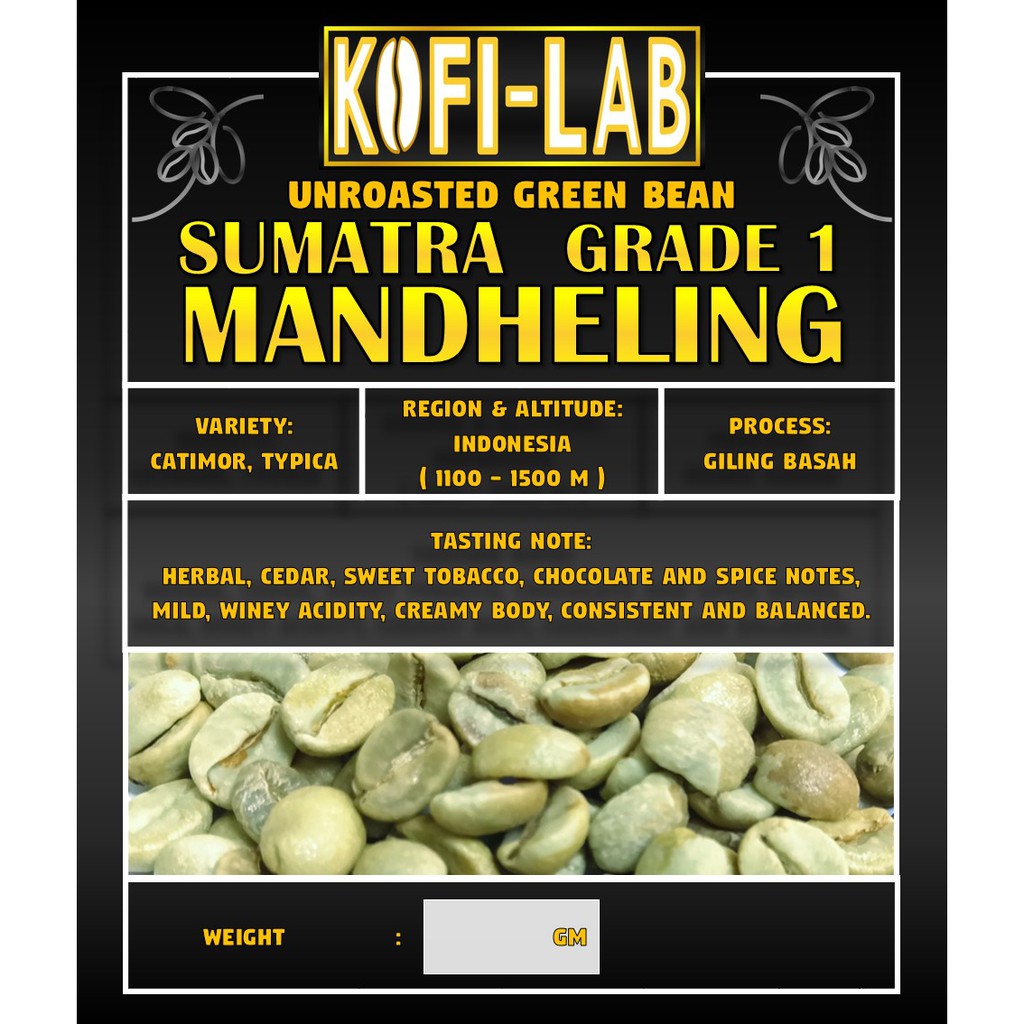 UNROASTED GREEN RAW ARABICA COFFEE BEAN Mexico Brazil Colombia