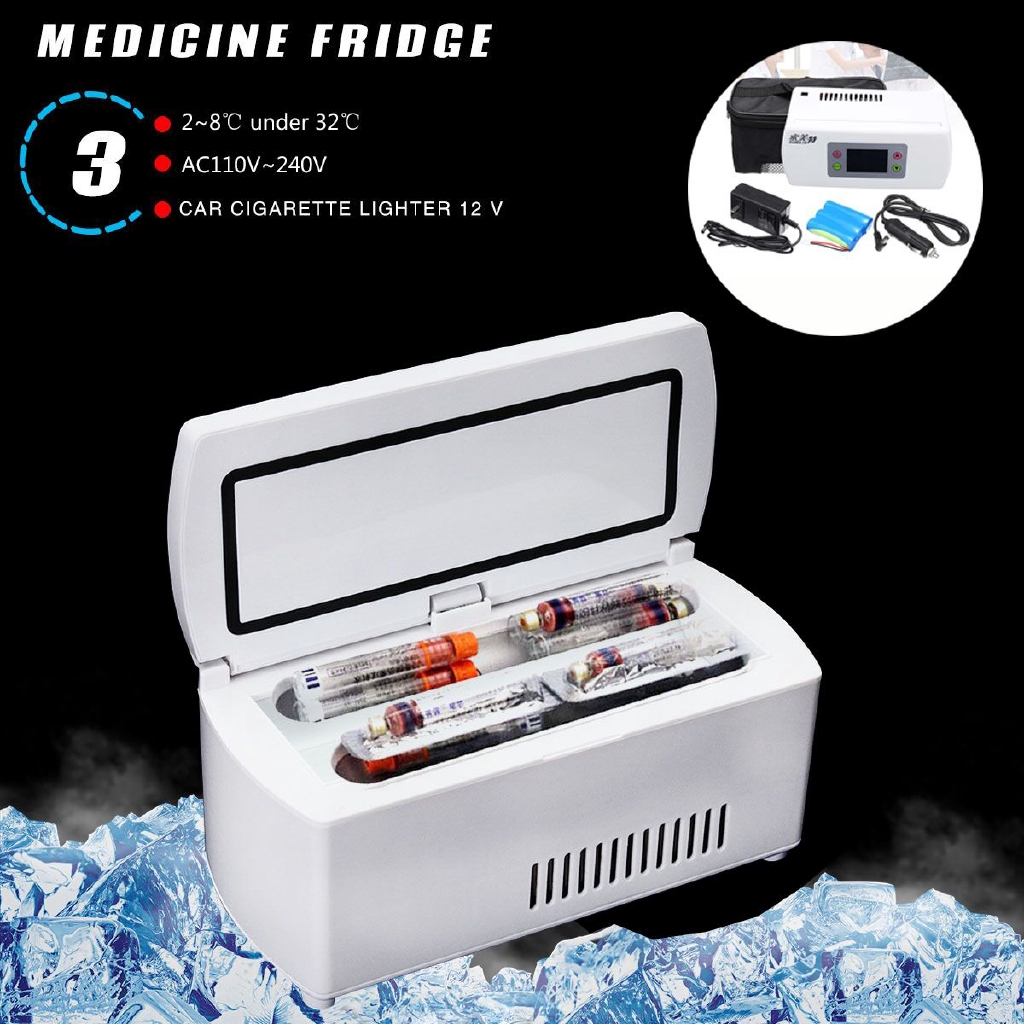 Portable Travel Medicine Freezer Diabetic Insulin Cooler Mini Fridge