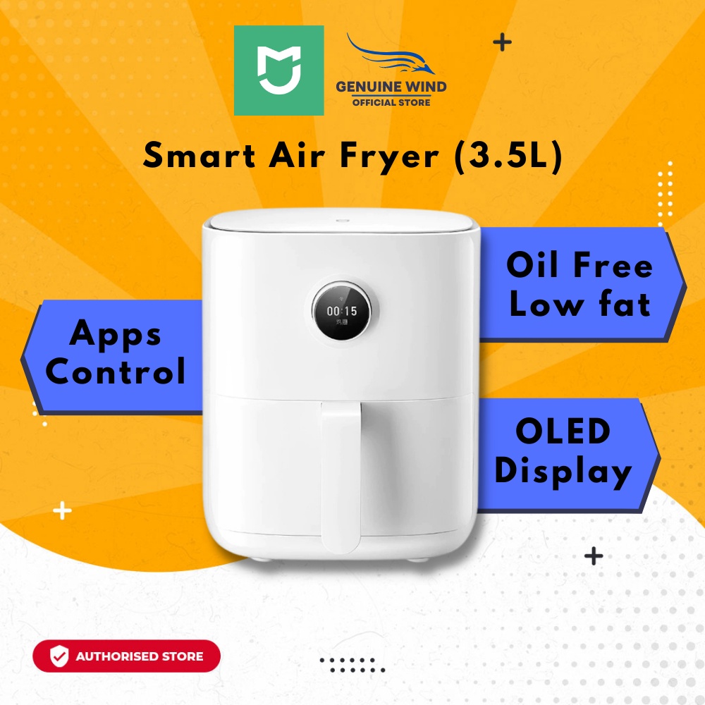 Xiaomi Mijia Smart Air Fryer (3.5L) / Oil Free Low Fats / OLED Display