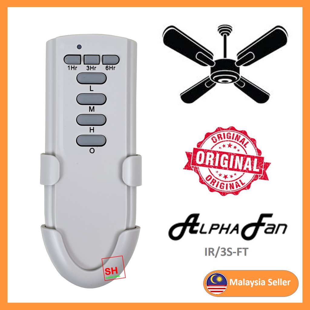 Original Alpha Ceiling Fan Remote Control For Wings , Cosa, Apex, Reno