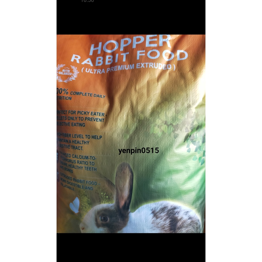 Makanan arnab berkualiti murah 10kg(hopper rabbit food) Shopee Malaysia