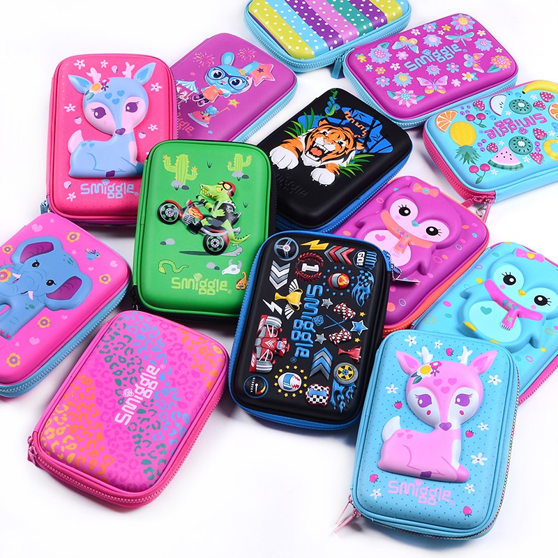 Original Australia Smiggle 3D Multifunction Pencil Case Hard Top