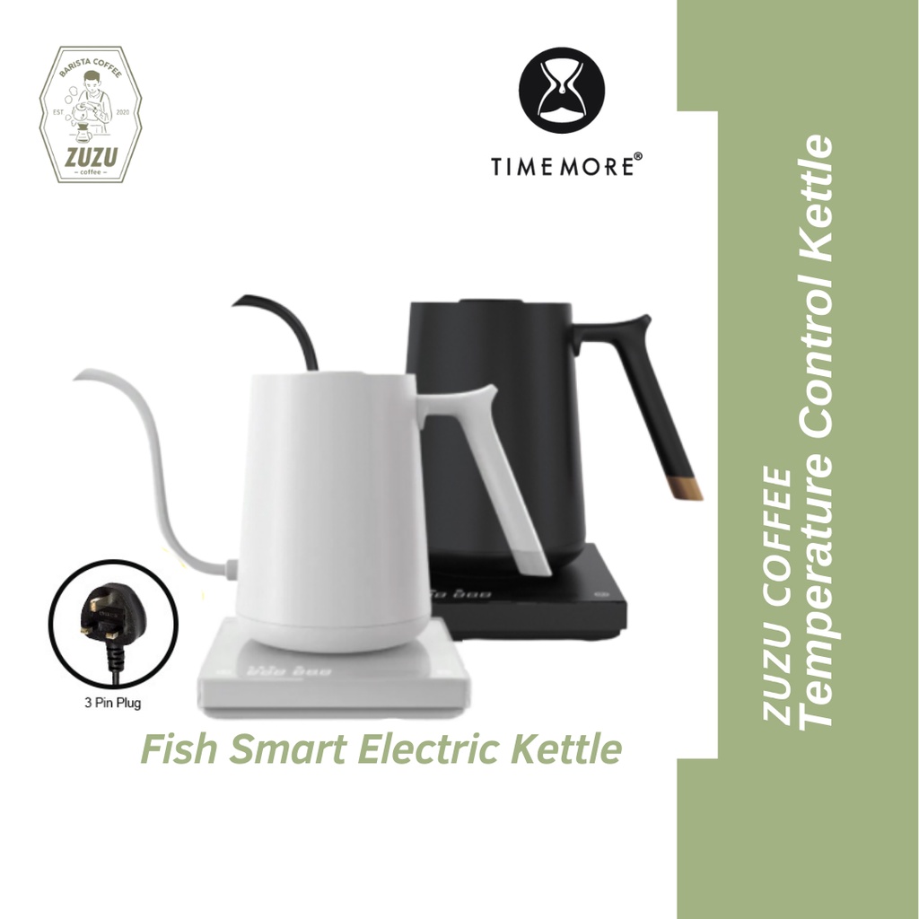 ZUZU COFFEE TIMEMORE Fish Smart Electric Gooseneck Kettle Pour Over