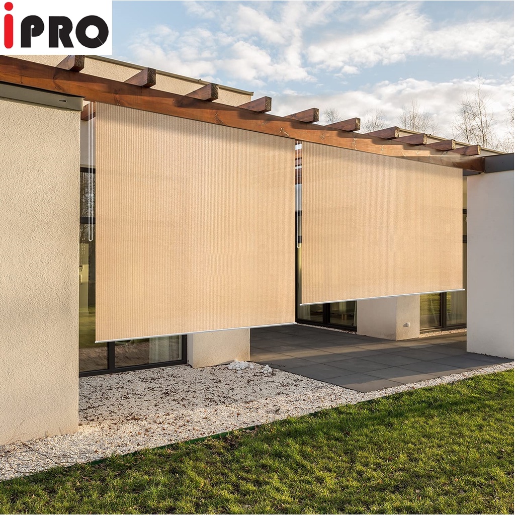 IPRO Bidai Outdoor Blind Privacy Fence Outdoor Sun Shade Retractable
