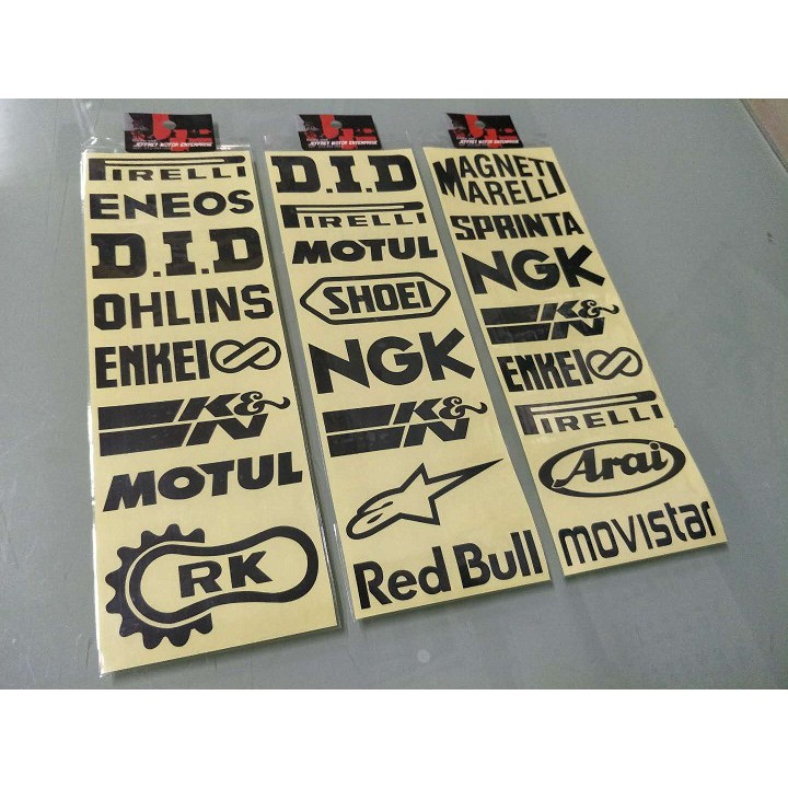MOTOGP Sponsor Sticker Set Decals/Sticker Cutting Shopee Malaysia