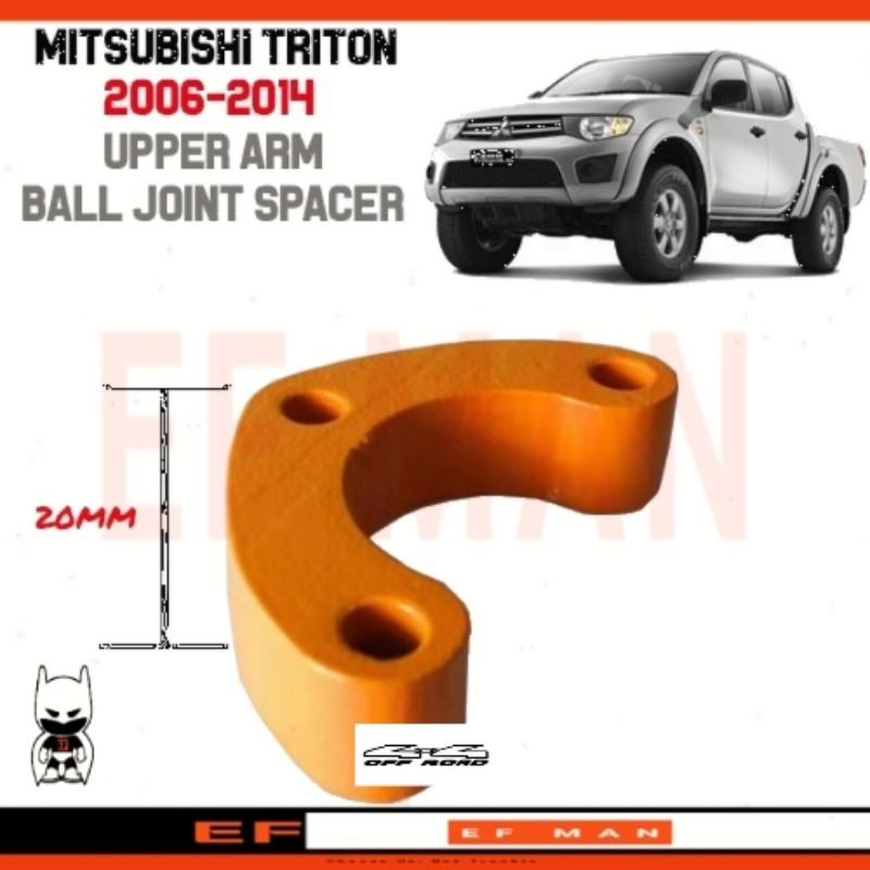 4X4 LIFT UP MITSUBISHI TRITON UPPER ARM BALL JOINT SPACER 25MM ADAPTER