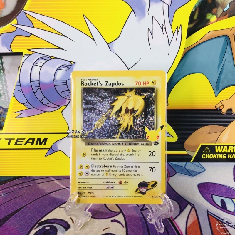 [PTCG] Pokemon TCGCelebrationsRocket’s Zapdos 火箭队闪电鸟, 25th