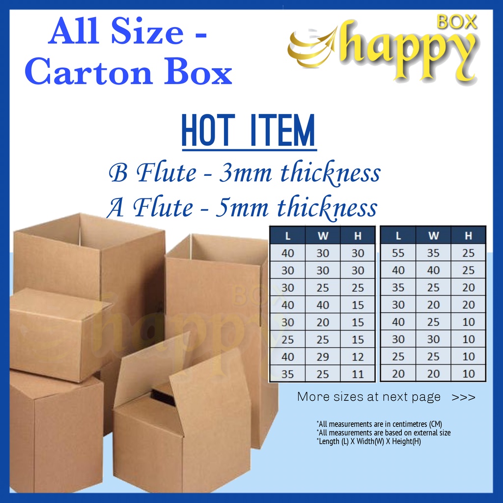 Carton Box ( T150/M/T150) BFLUTE Shopee Malaysia